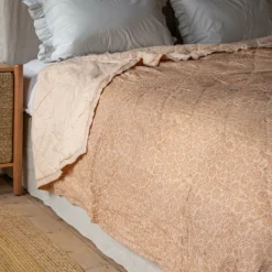 Graham & Green Floral Block Printed Quilts