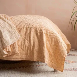 Graham & Green Floral Block Printed Quilts