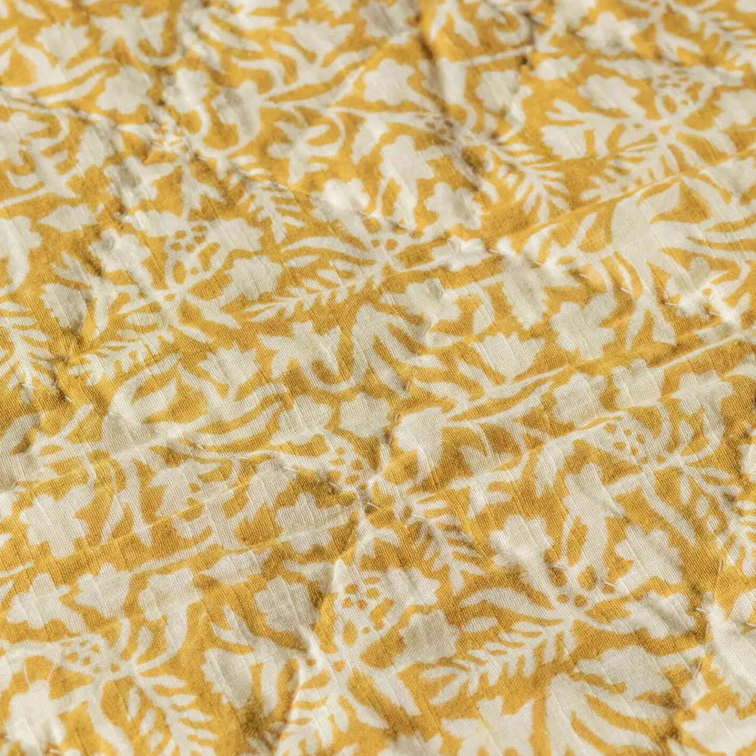 Graham & Green Floral Block Printed Quilts