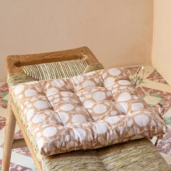 Graham & Green Floral Block Printed Seat Pads