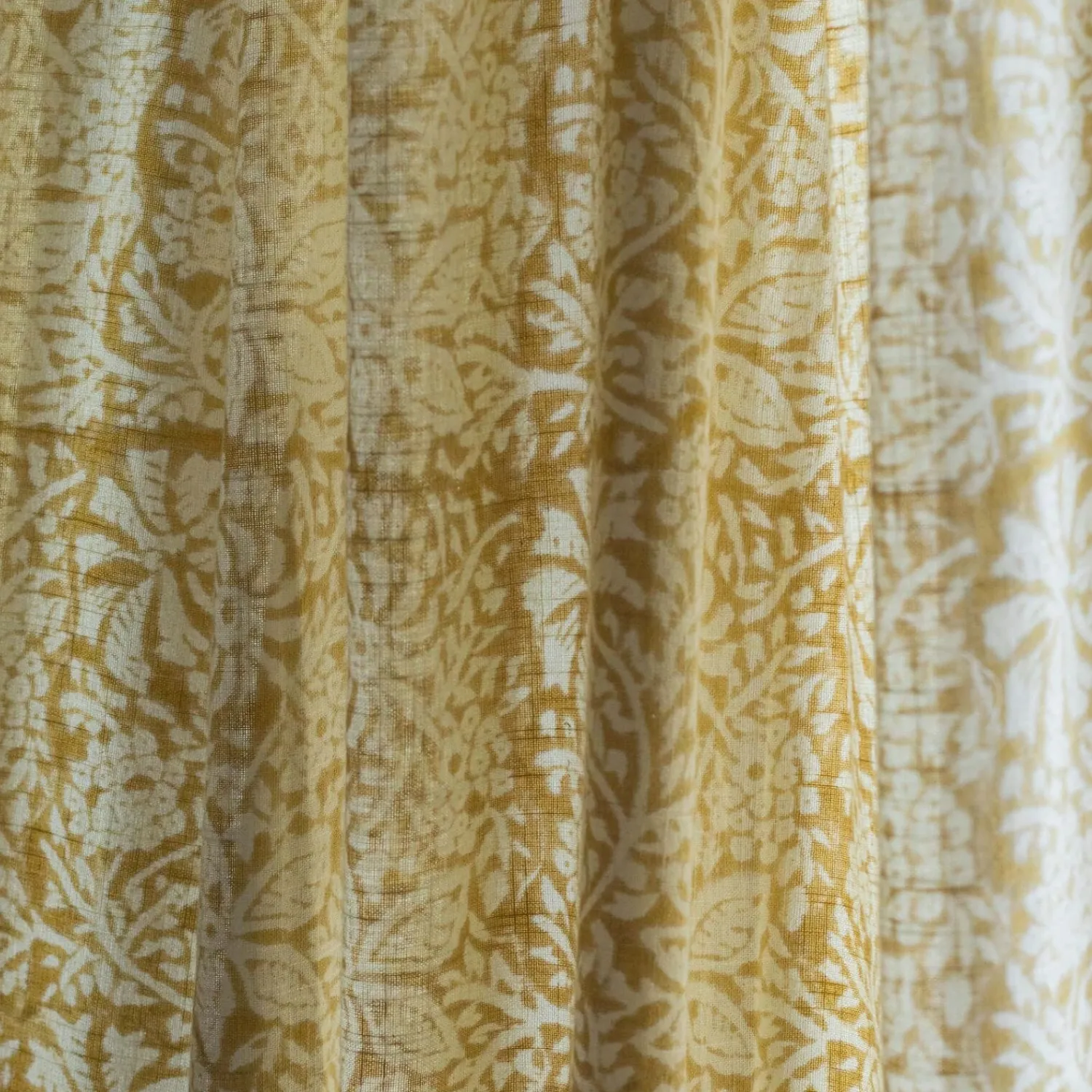 Graham & Green Floral Block Printed Single Curtains