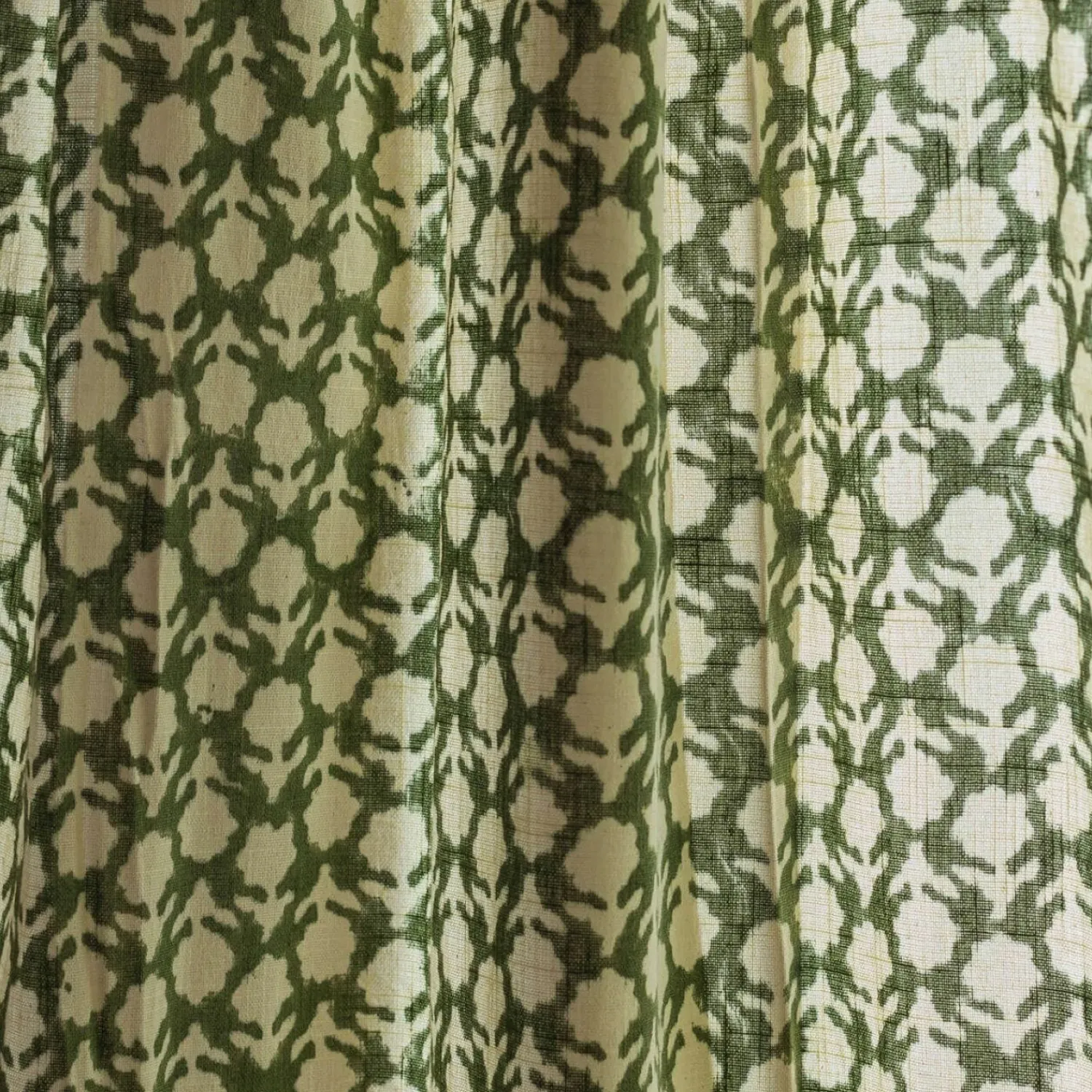Graham & Green Floral Block Printed Single Curtains
