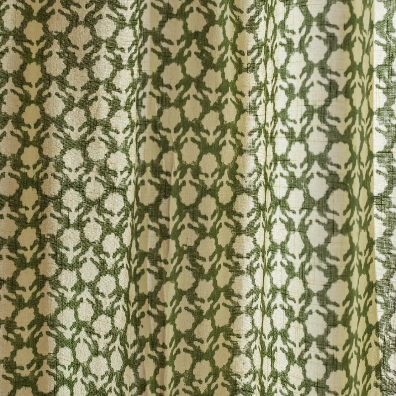 Graham & Green Floral Block Printed Single Curtains