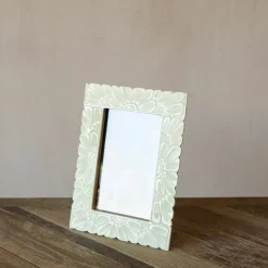 Graham & Green Floral Carved Photo Frame
