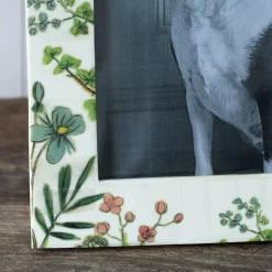 Graham & Green Flower Print Bone Photo Frames