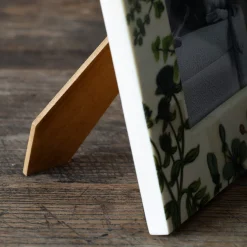 Graham & Green Flower Print Bone Photo Frames