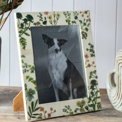 Graham & Green Flower Print Bone Photo Frames