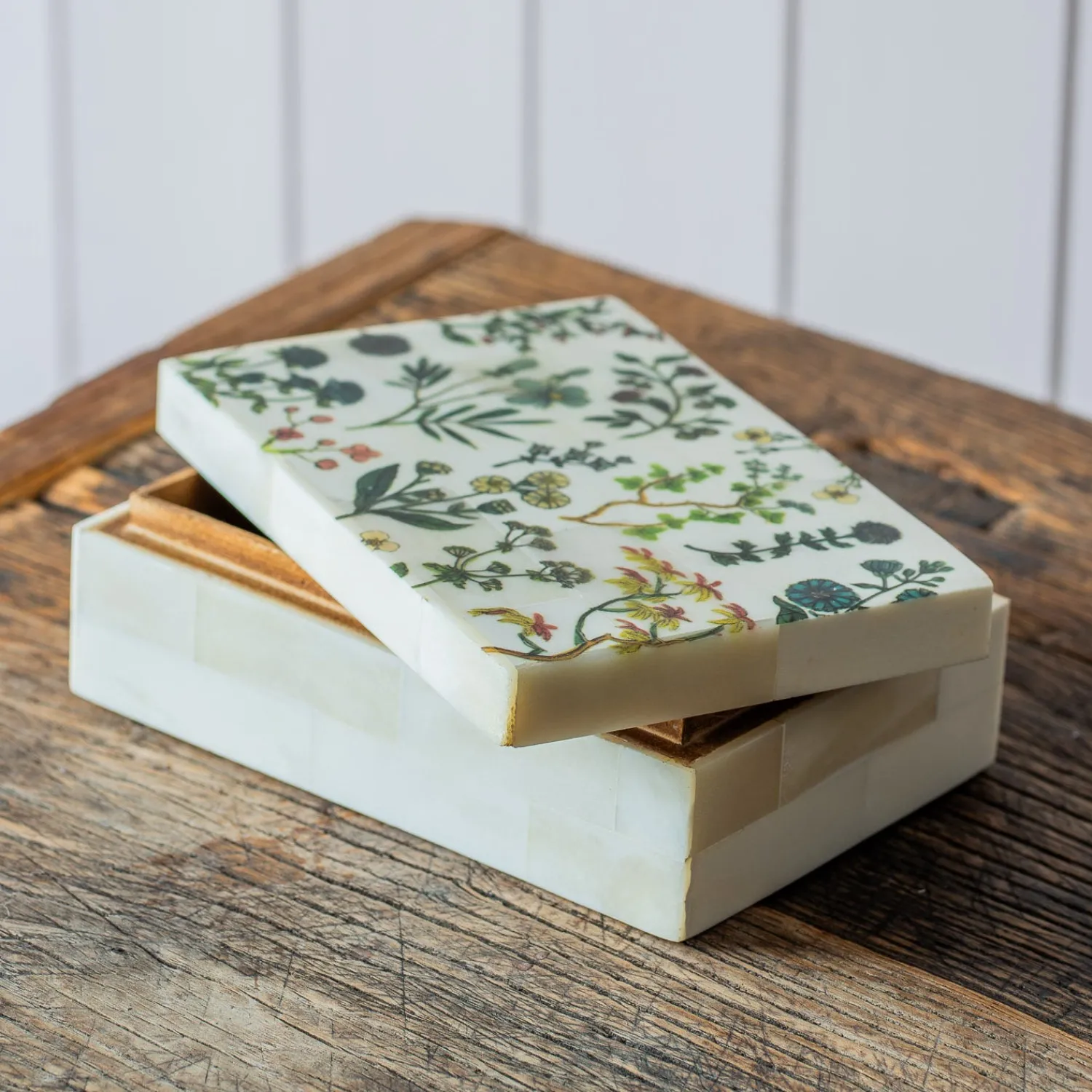 Graham & Green Flower Print Trinket Box