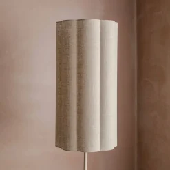 Graham & Green Fluted Fabric Floor Lamp