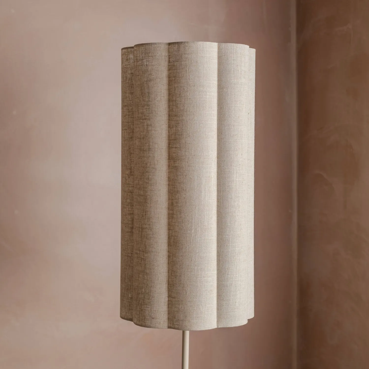 Graham & Green Fluted Fabric Floor Lamp
