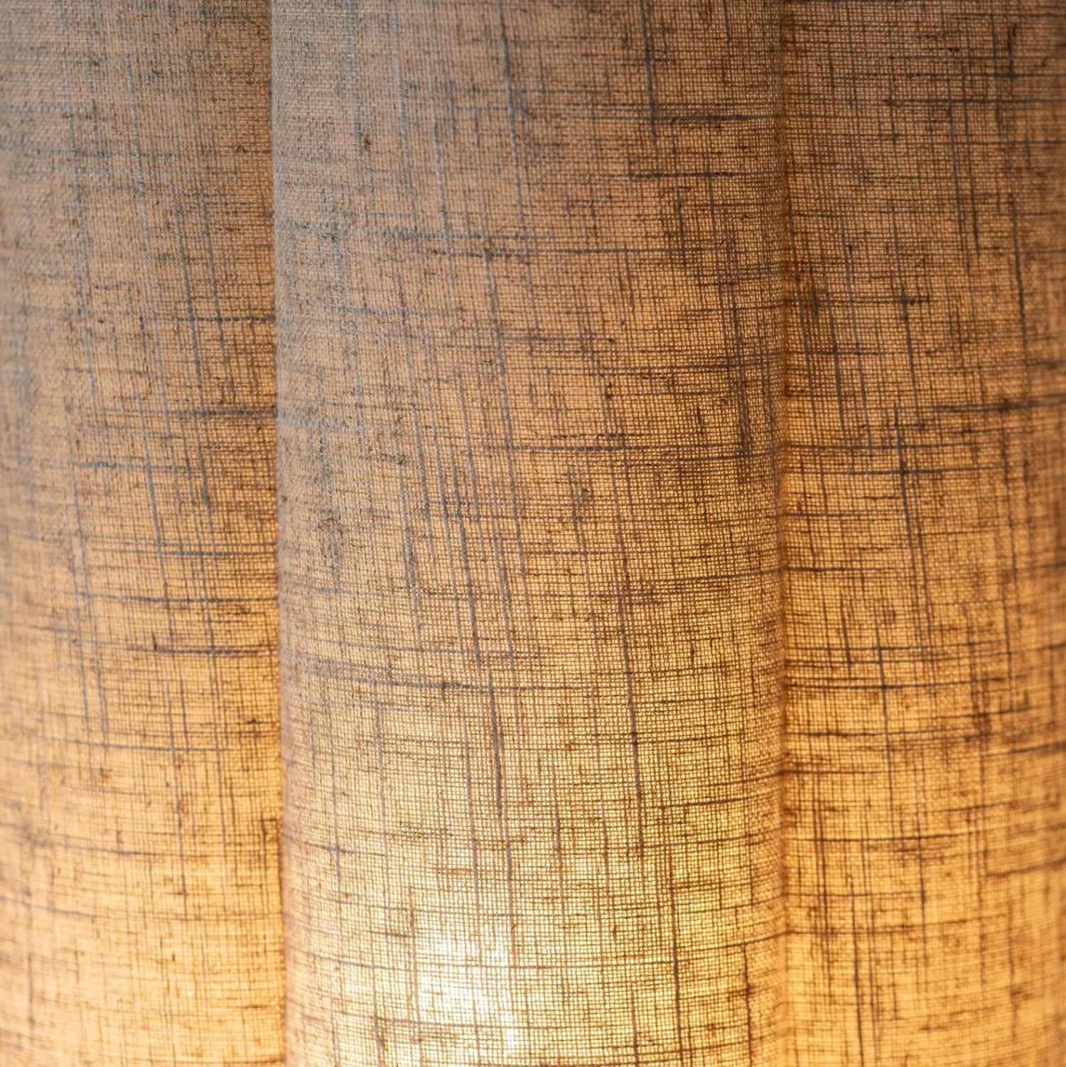 Graham & Green Fluted Natural Linen Wall Lamp