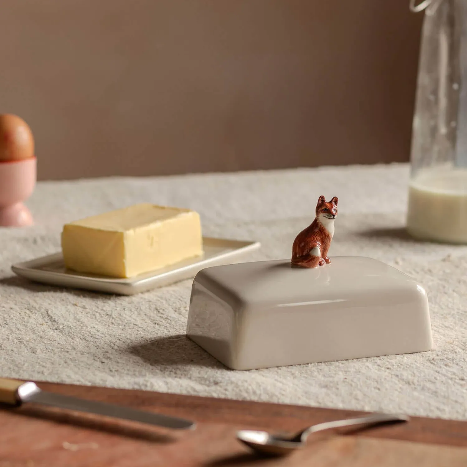 Graham & Green Fox Butter Dish