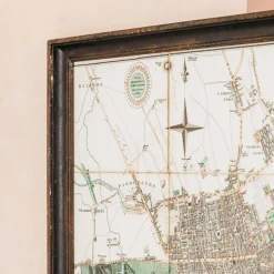 Graham & Green Framed River Thames Map