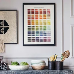 Graham & Green Framed Watercolour Swatch Print
