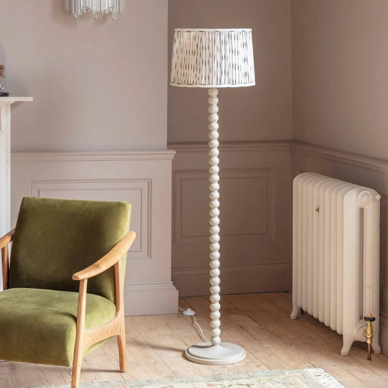 Graham & Green Freya Cashmere Floor Lamp