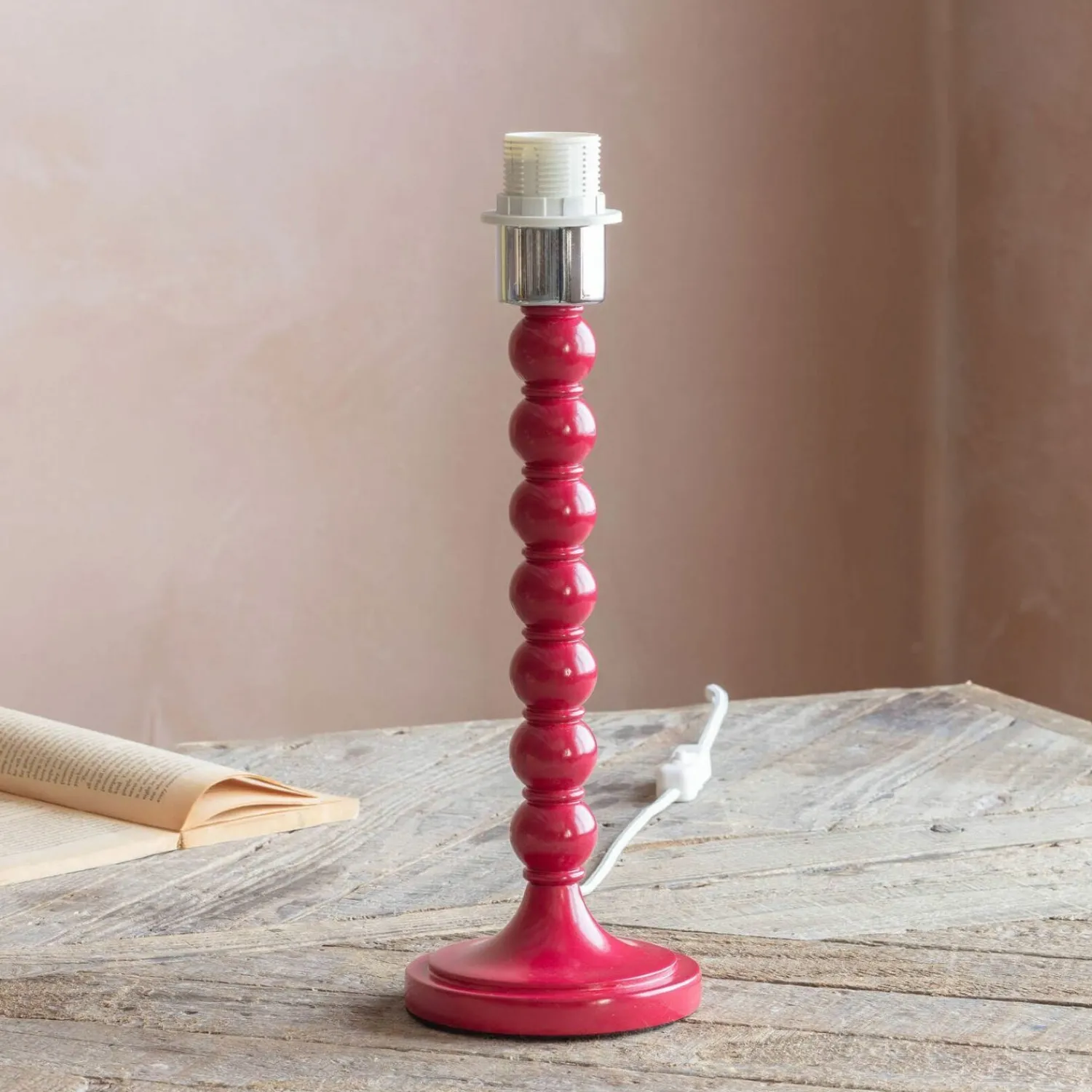 Graham & Green Freya Red Table Lamp