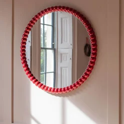 Graham & Green Freya Red Wall Mirror