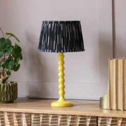 Graham & Green Freya Yellow Table Lamp
