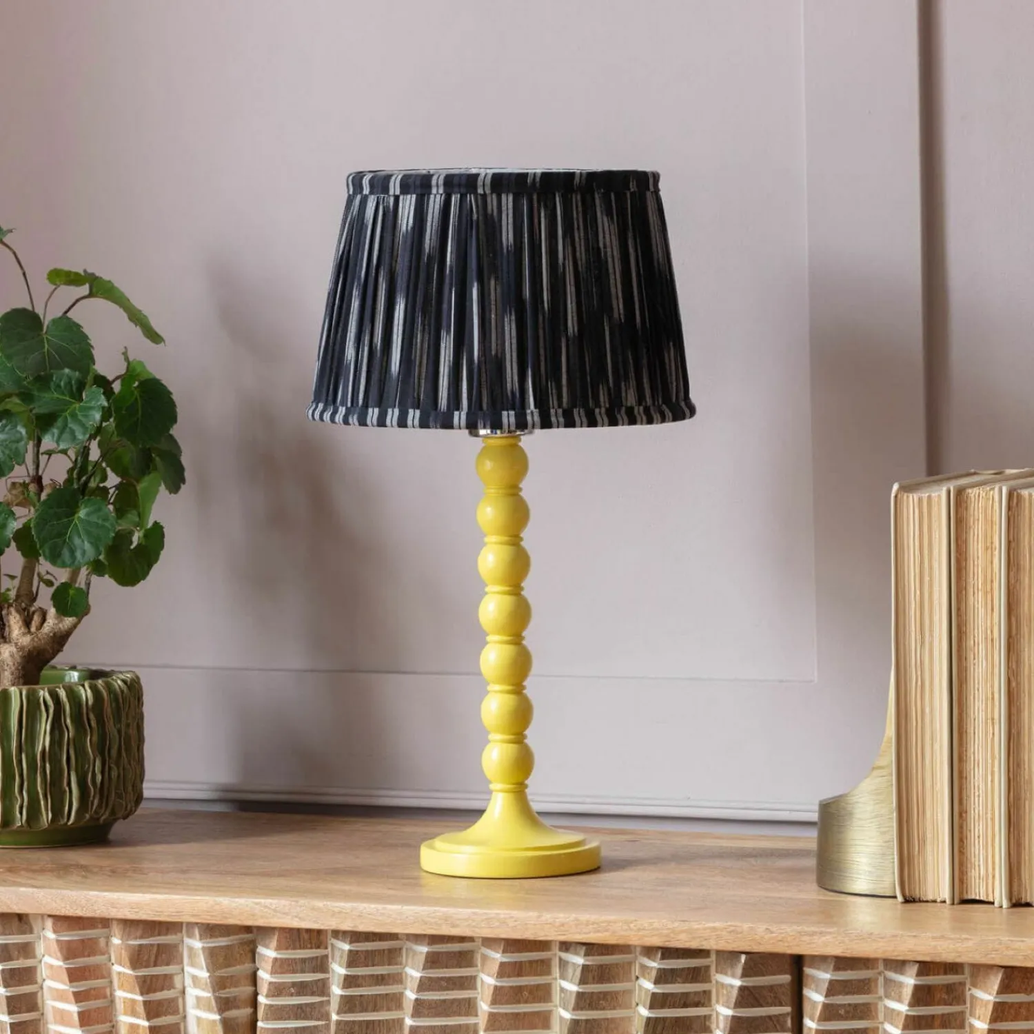 Graham & Green Freya Yellow Table Lamp