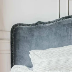 Graham & Green Genevieve Grey Velvet Beds