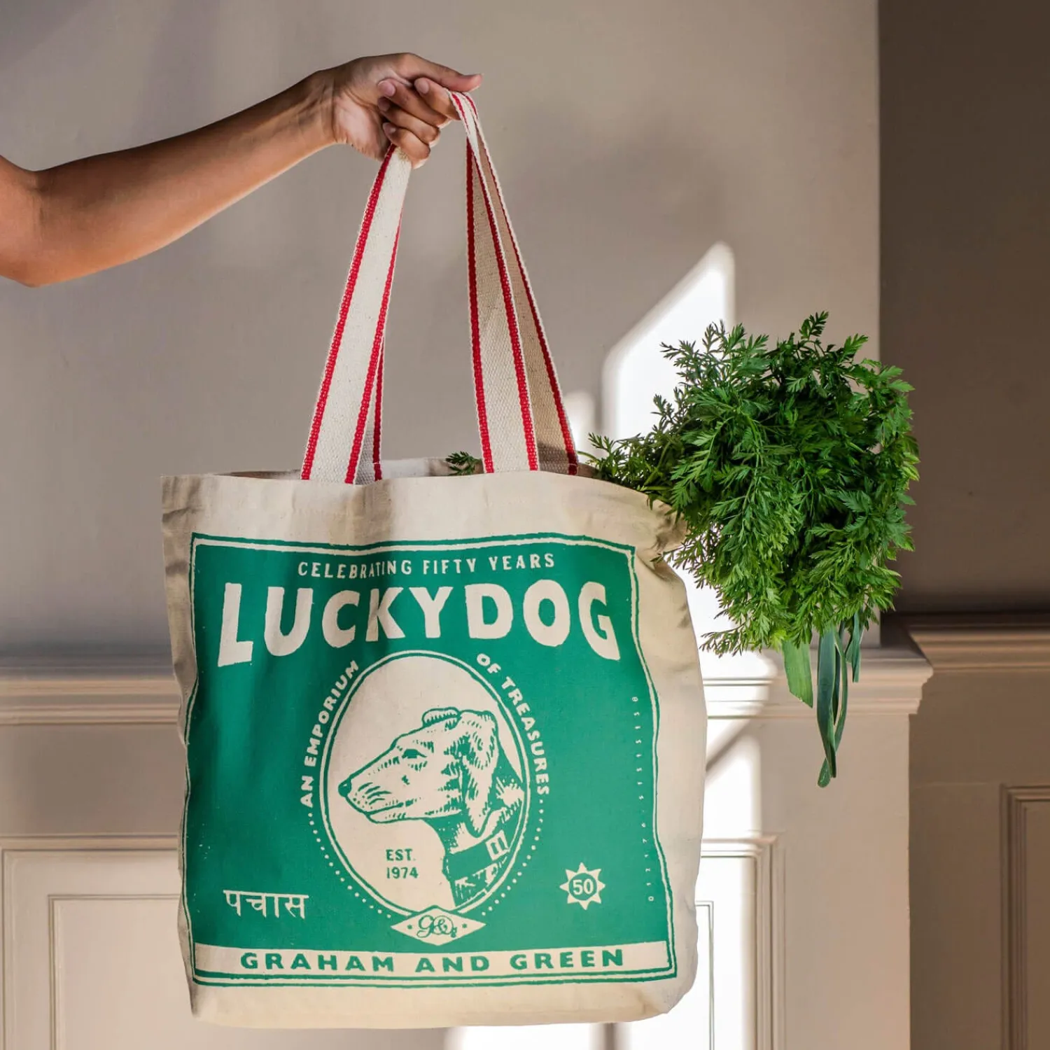 Graham & Green G&G Lucky Dog Tote Bag