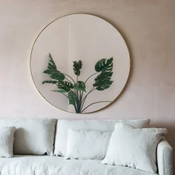 Graham & Green Giant Round Gold Mirror