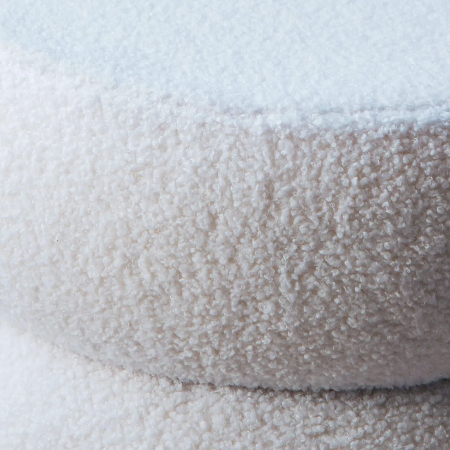 Graham & Green Gio White Teddy Stool