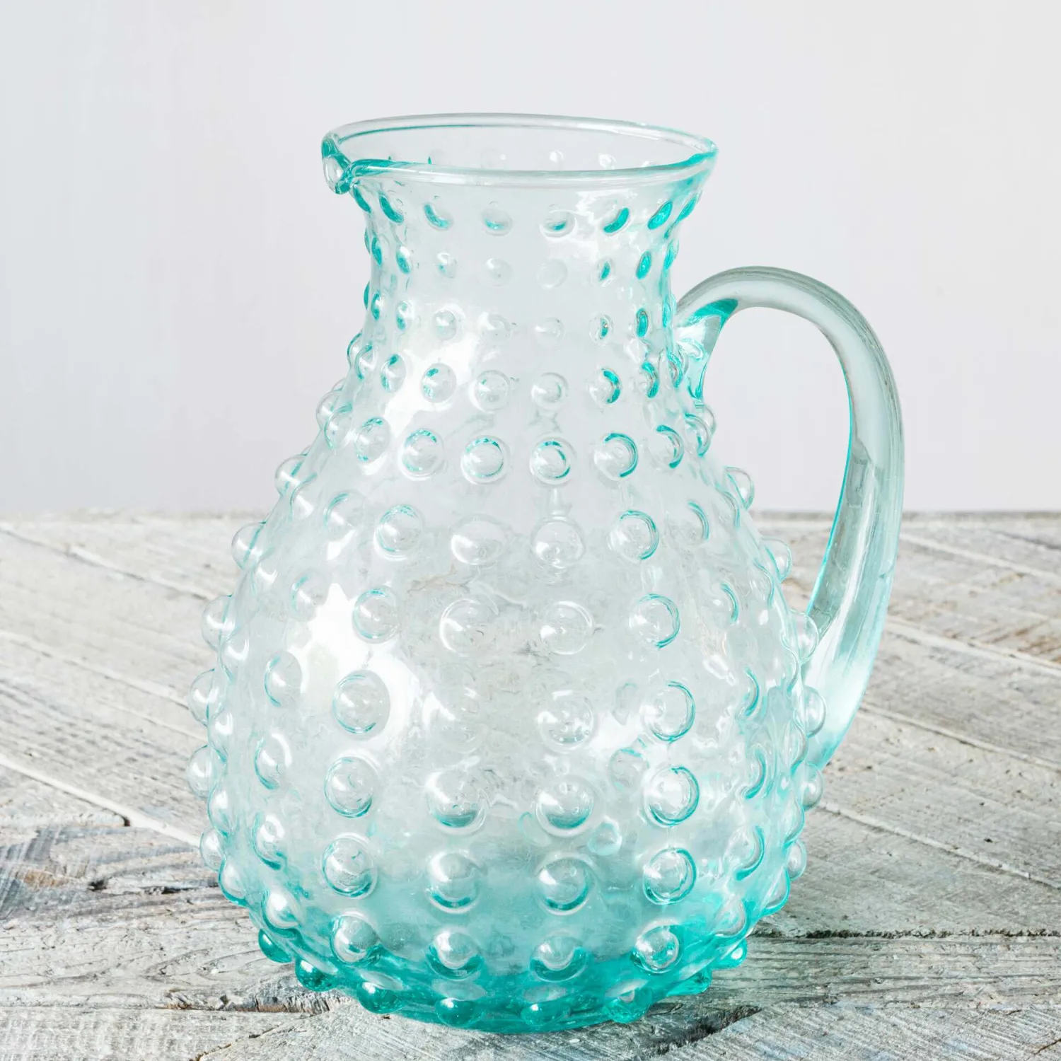 Graham & Green Glass Bubble Pitcher