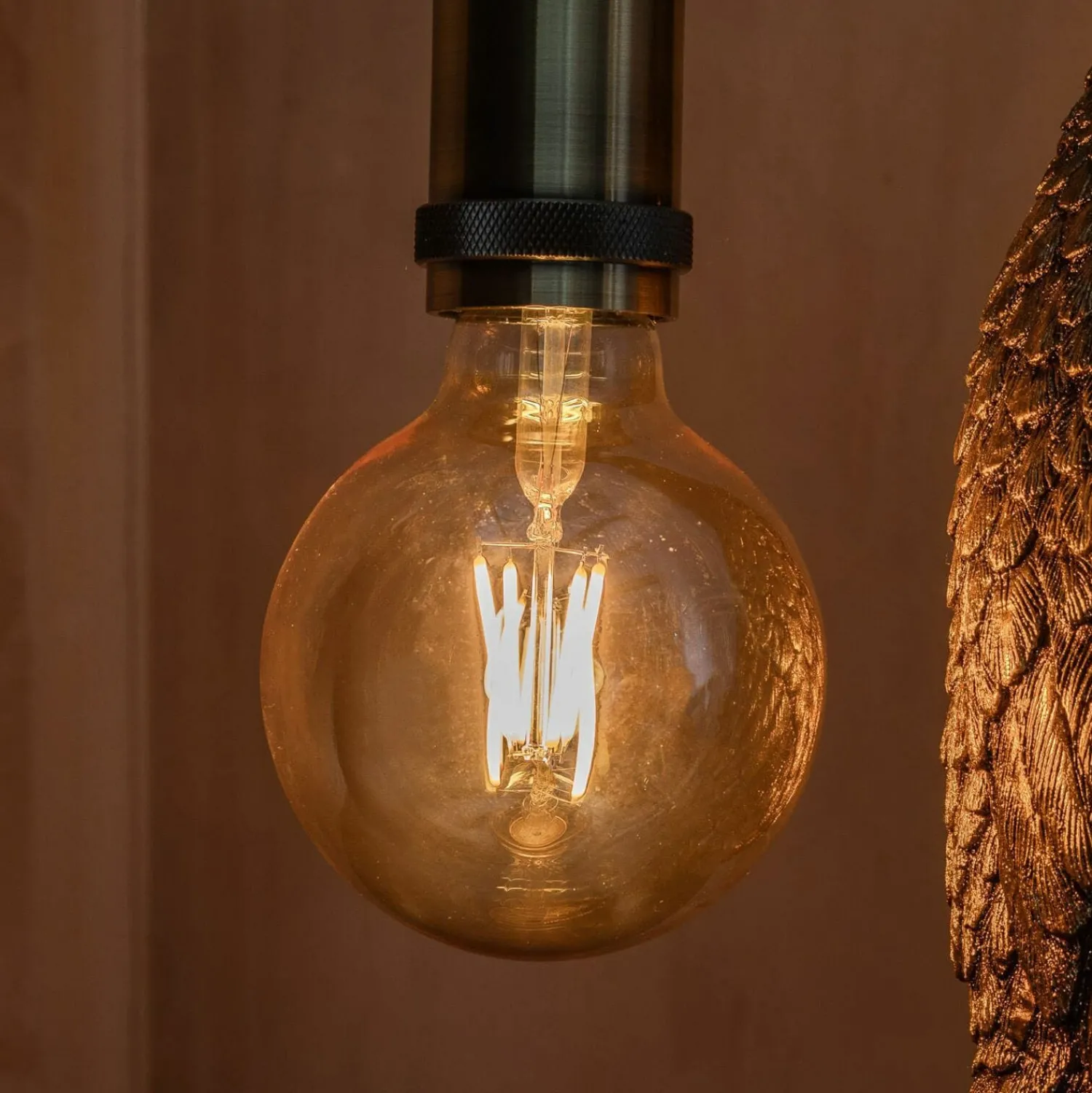 Graham & Green Globe Amber LED E27 Bulb