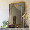 Graham & Green Gold Bamboo Mirror