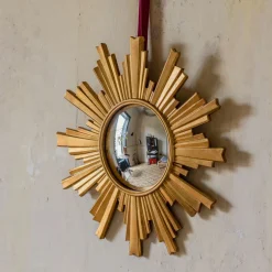 Graham & Green Gold Convex Halo Wall Mirror
