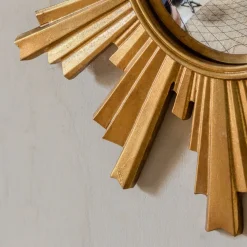 Graham & Green Gold Convex Halo Wall Mirror