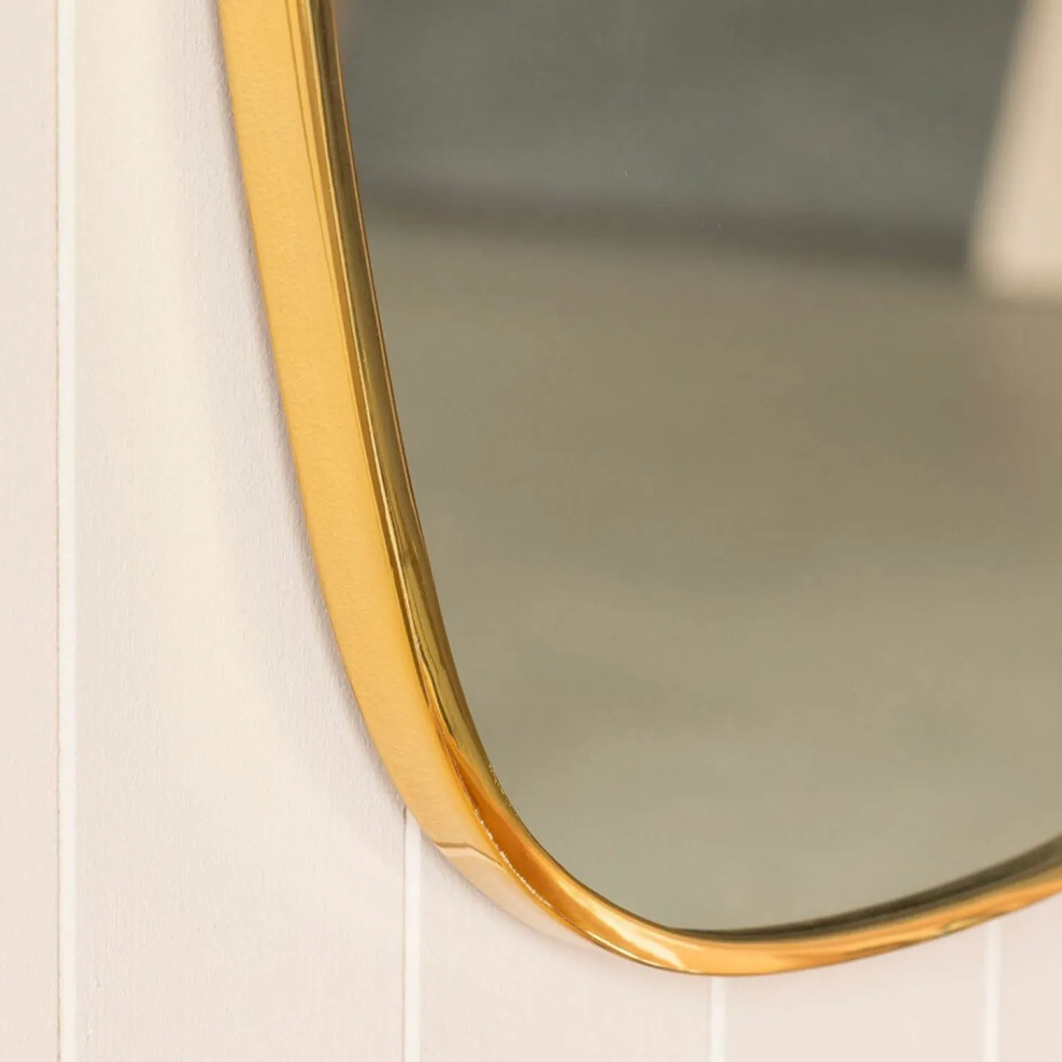 Graham & Green Gold Curved Wall Mirror