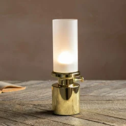 Graham & Green Gold LED Oil Lamp
