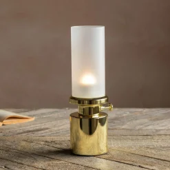 Graham & Green Gold LED Oil Lamp