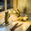 Graham & Green Gold Mouse Table Lamps