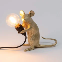 Graham & Green Gold Mouse Table Lamps