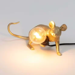 Graham & Green Gold Mouse Table Lamps