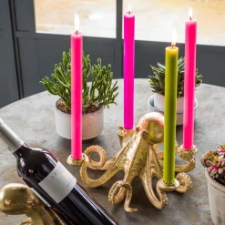 Graham & Green Gold Octopus Candle Holder