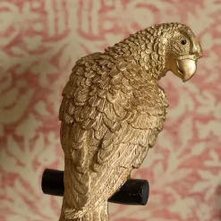 Graham & Green Gold Parrot on a Perch