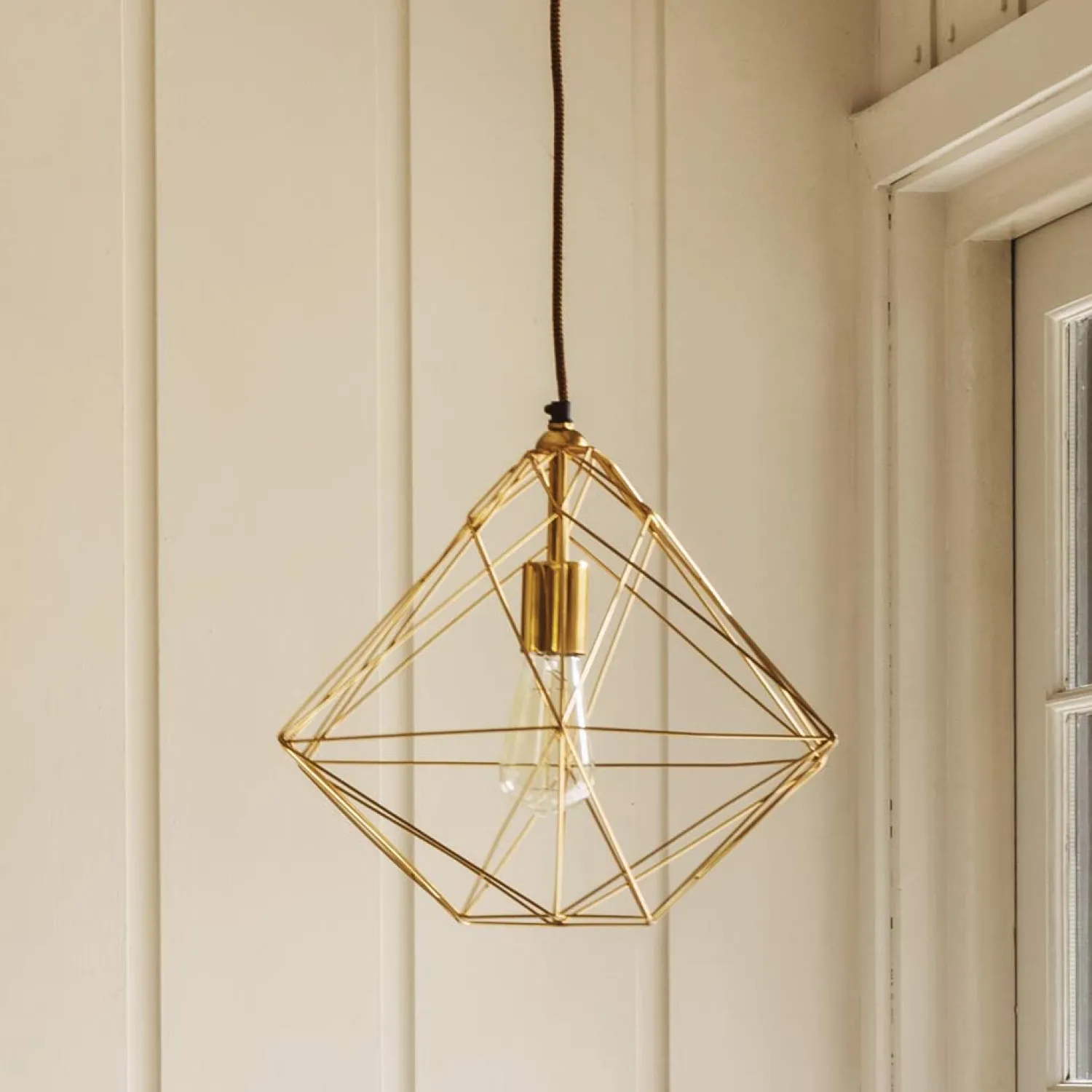 Graham & Green Gold Plated Diamond Pendant