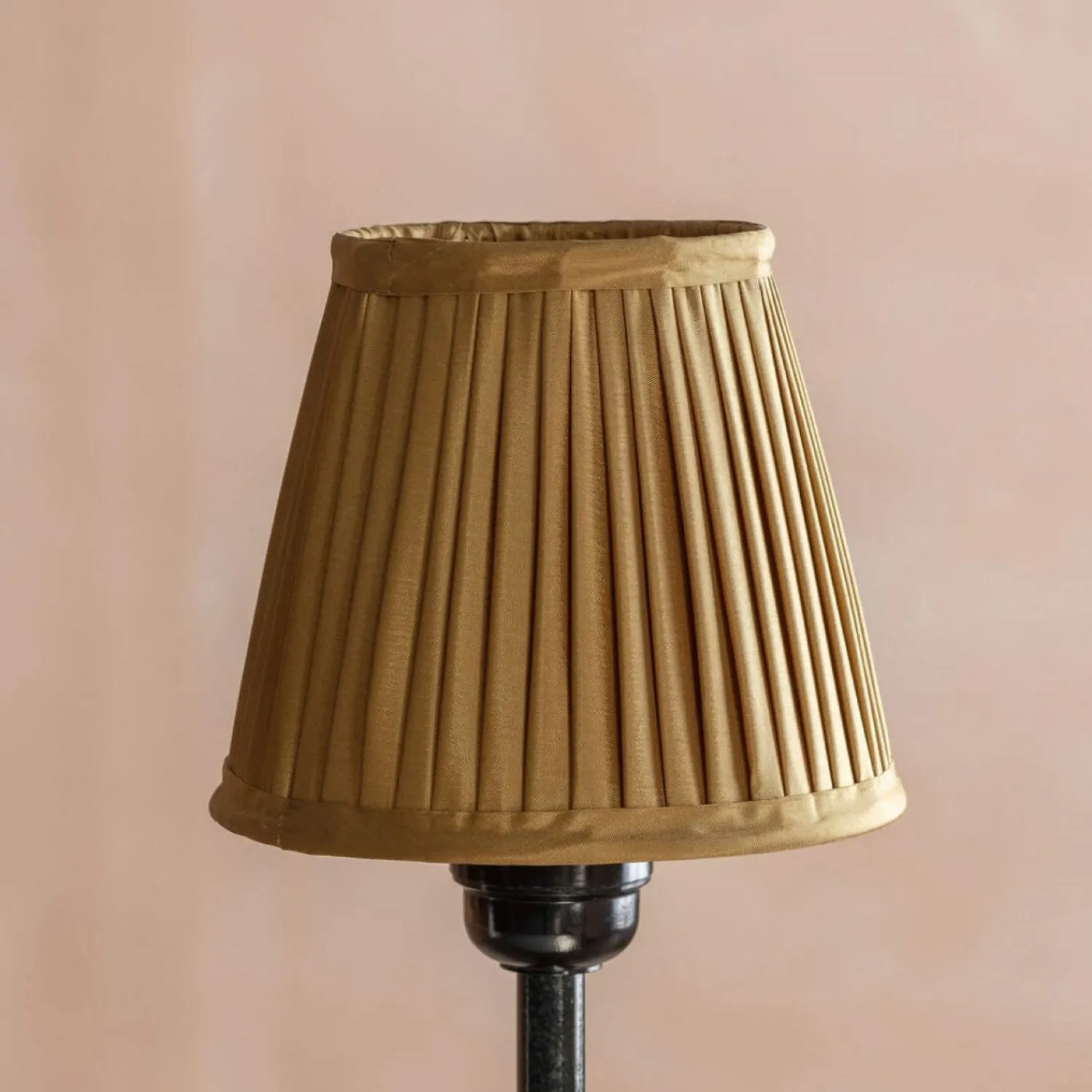 Graham & Green Gold Pleated Lamp Shade
