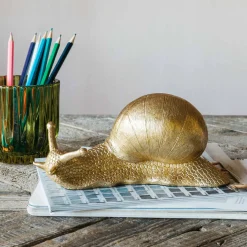 Graham & Green Gold Snail Decoration