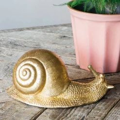 Graham & Green Gold Snail Decoration