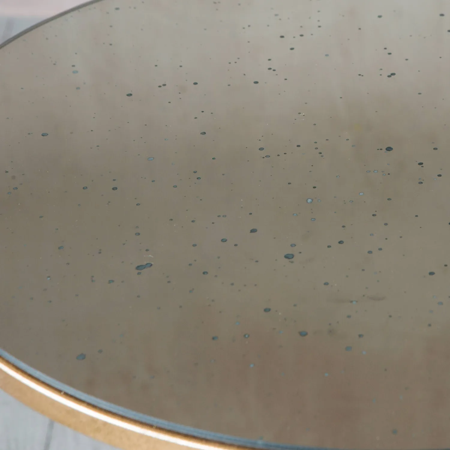 Graham & Green Gold Tripod Mirrored Table