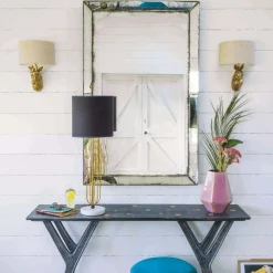 Graham & Green Gold Zebra Wall Light With Shade