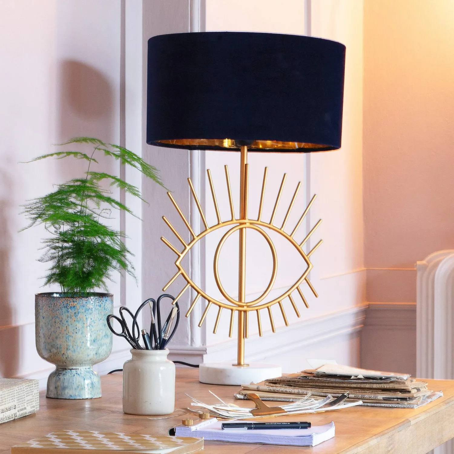 Graham & Green Golden Eye Table Lamp
