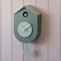 Graham & Green Grato Green Cuckoo Wall Clock