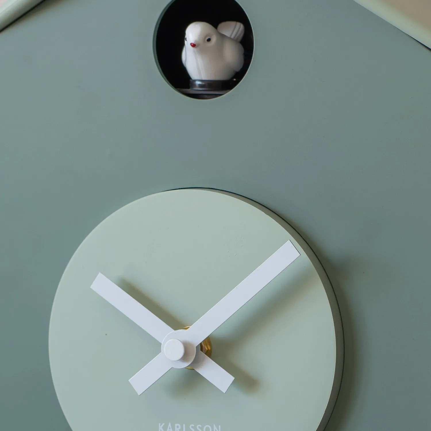 Graham & Green Grato Green Cuckoo Wall Clock