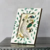 Graham & Green Green and White Aztec Bone Frame